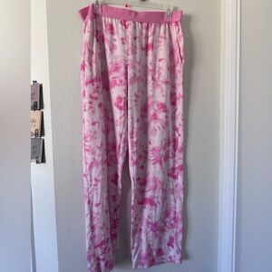Juicy Couture Pink Tie-Dye Lounge Pants size L EUC